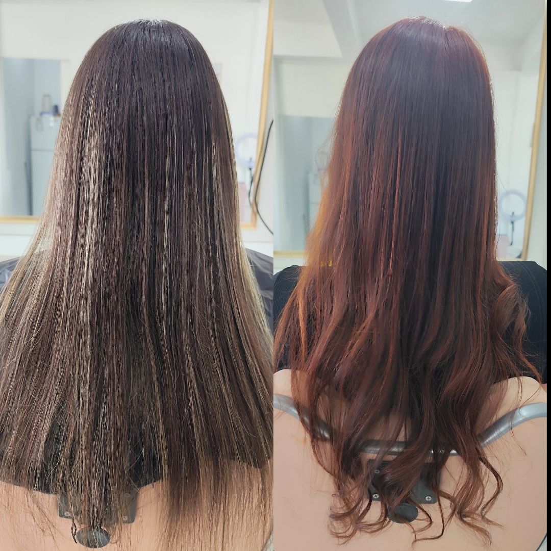 Resultado de cabelo liso e alinhado no Salão Laucimar