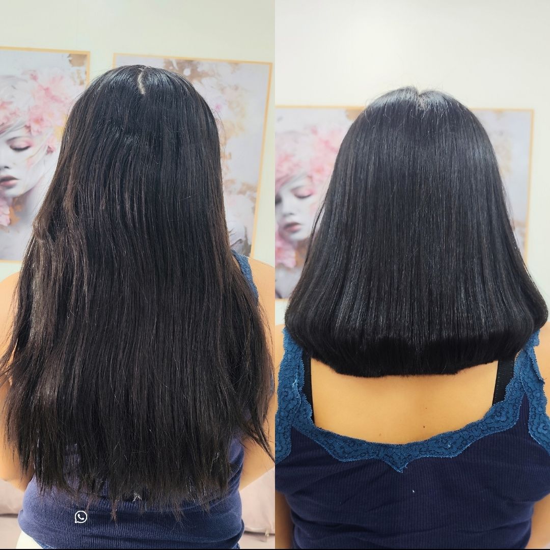 Mechas e iluminação com total preservação dos fios