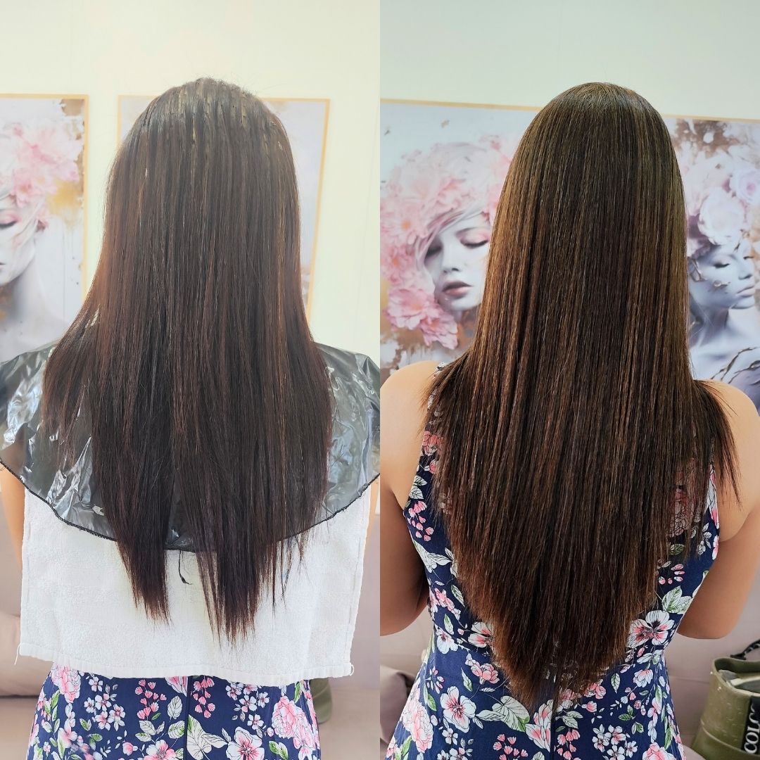 Cabelo longo saudável e tratado