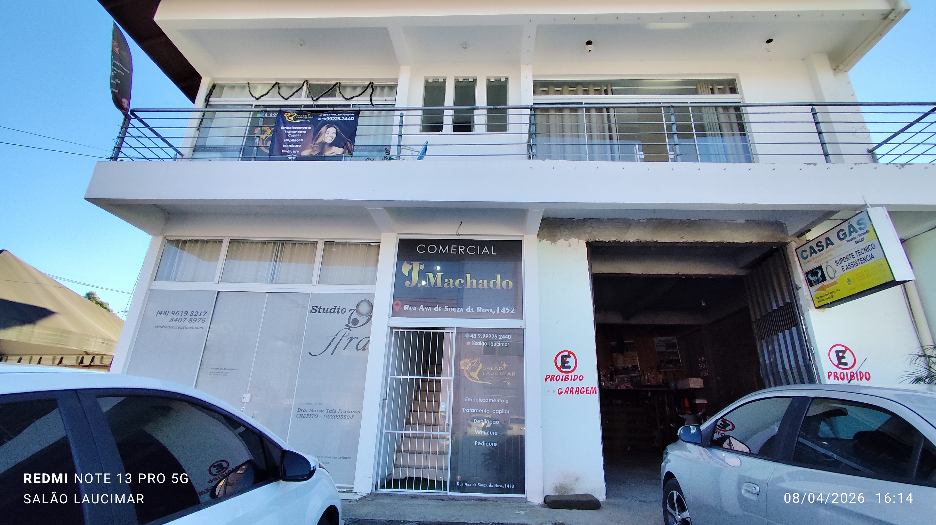 Fachada do Salão Laucimar em Palhoça